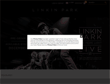 Tablet Screenshot of linkinpark.warnerartists.net